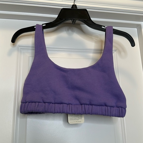NWT! DONNI eco fleece sporty purple bra tank size‎ small - Picture 2 of 2